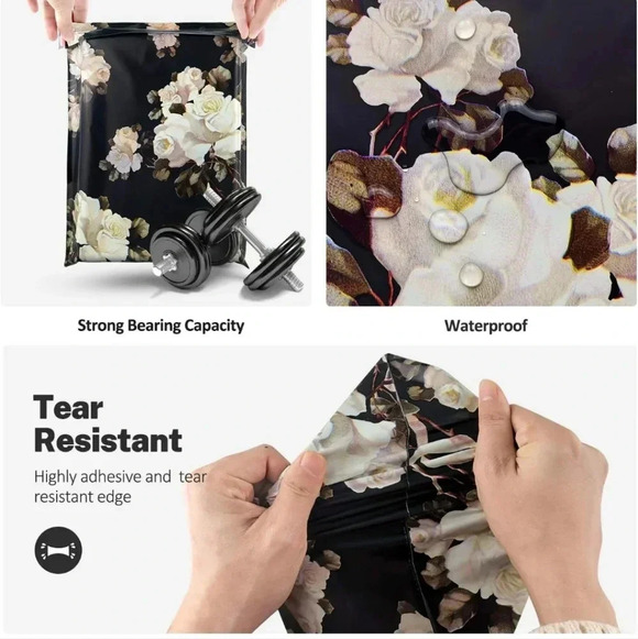 10X13 (100 Pack) Floral Pattern Poly Mailer Envelope Plastic Custom Mailing - Picture 4 of 6